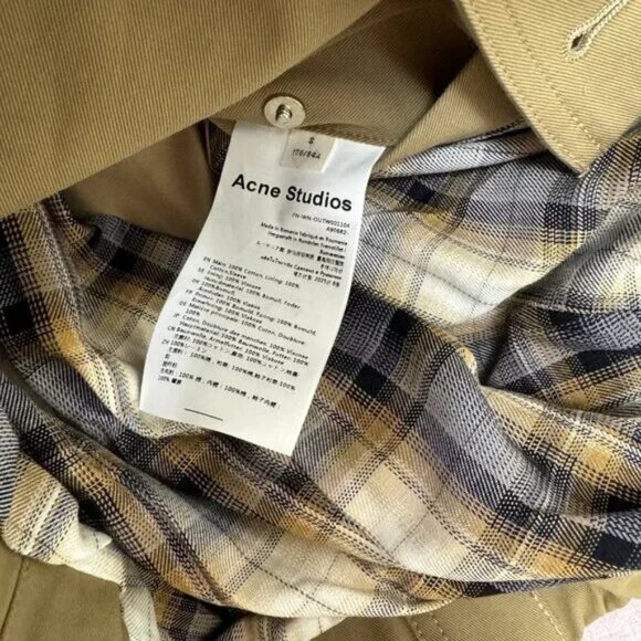 NWOT ！Acne Studios Cotton twill jacket - Picture 12 of 12